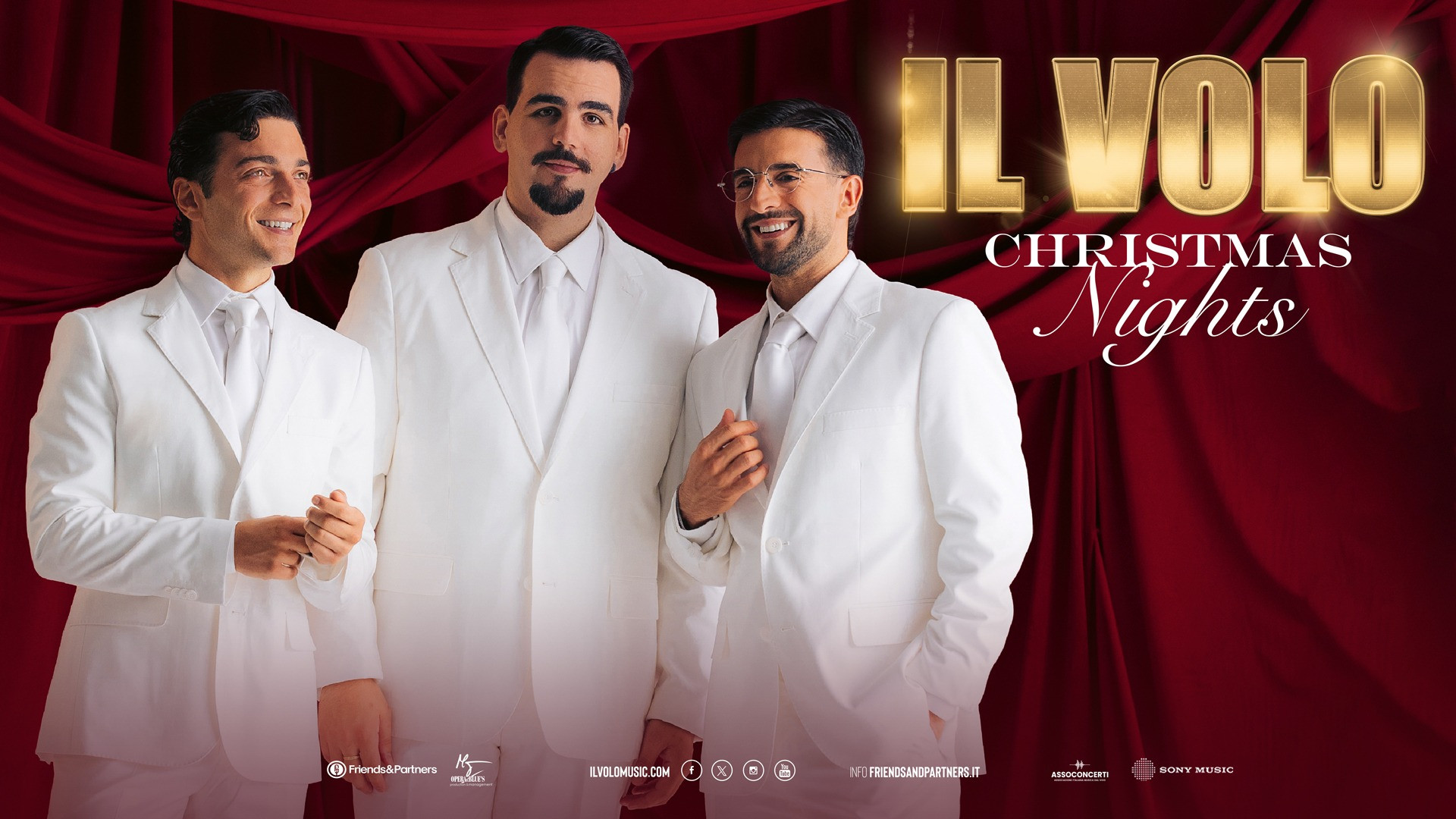 Il Volo na turnê Christmas Nights 2026