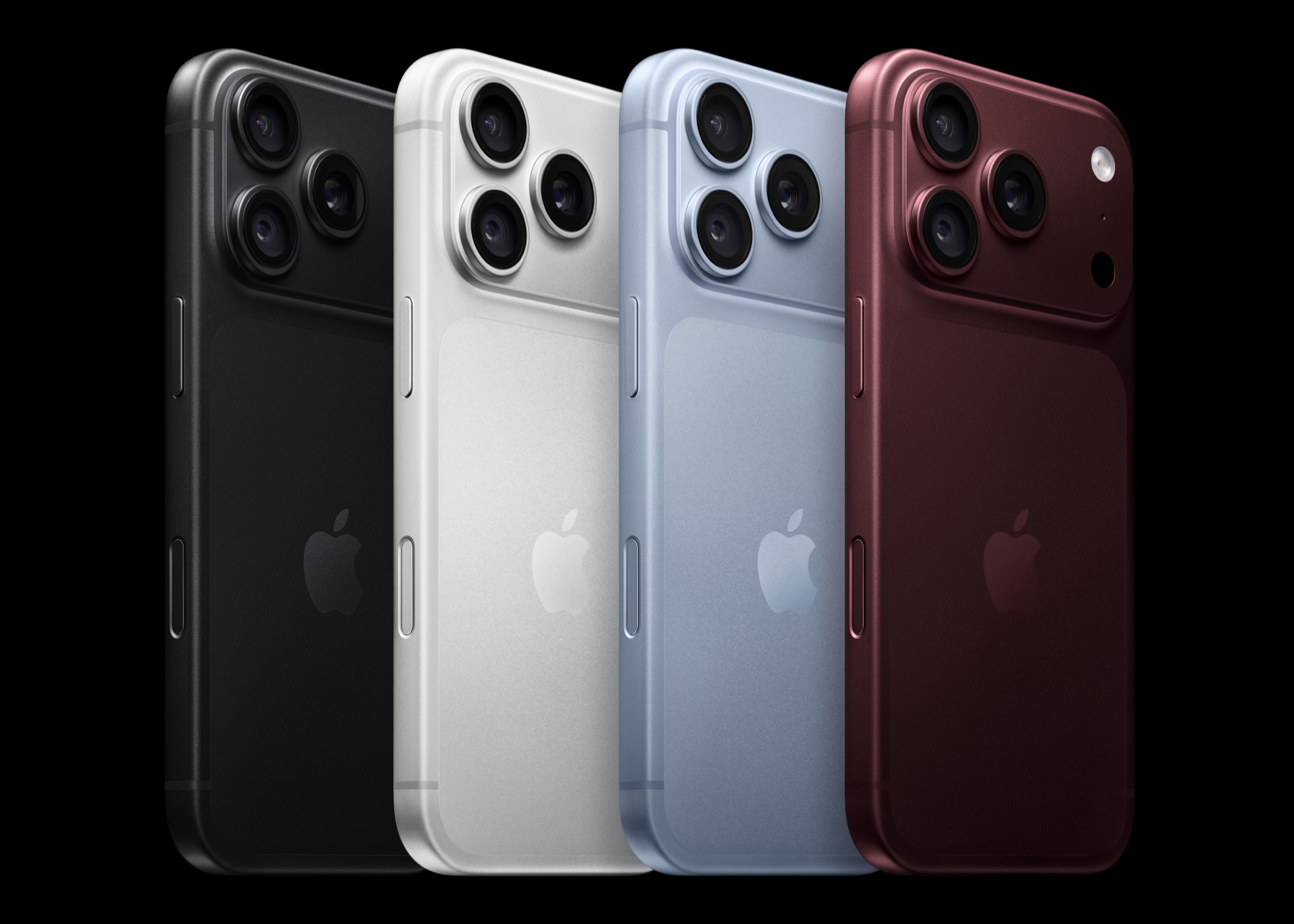 iPhone 18 Pro nas quatro cores à venda na Itália: preto, prata, glacial e borgonha
